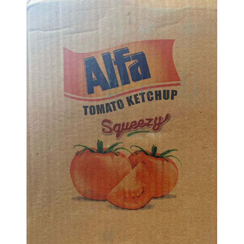 Carton de KETCHUP Alfa Tomato